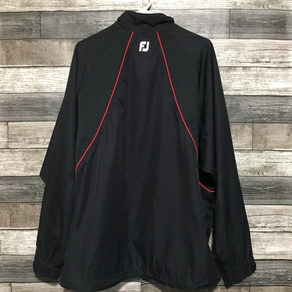 Footjoy Dryjoys Pullover Windbreaker Jacket Men’s L Black Tulalip Resort Casino - Picture 5 of 9